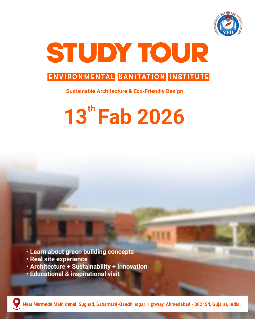 Study tour poster by Ved College